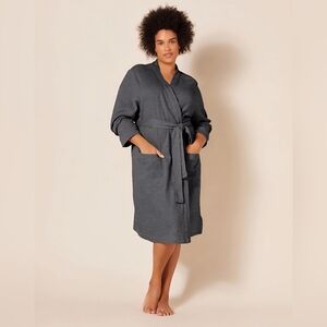 Women's Kimono Style Gray Robe